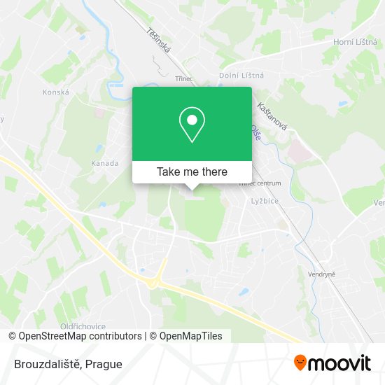 Brouzdaliště map