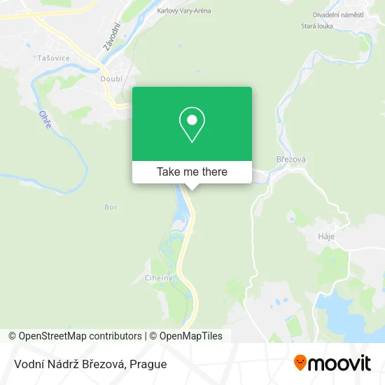 Карта Vodní Nádrž Březová