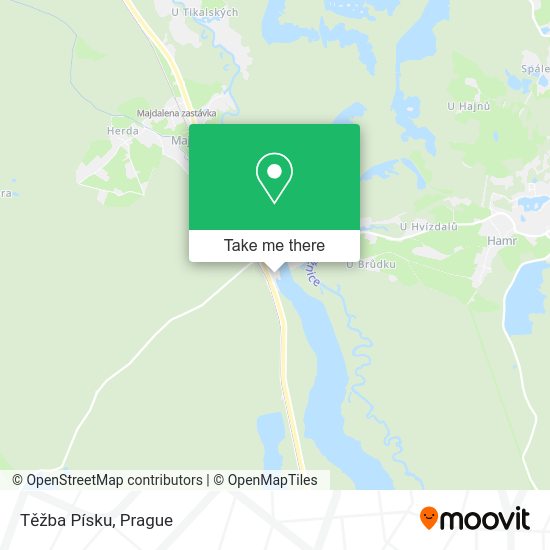 Těžba Písku map