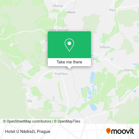 Hotel U Nádraží map