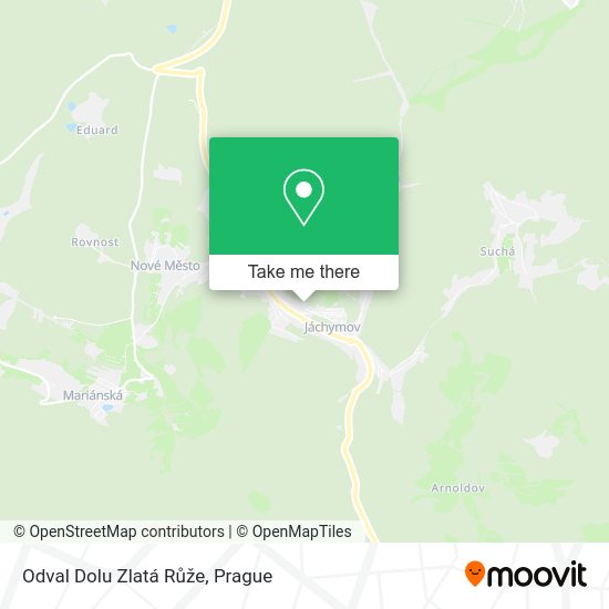 Odval Dolu Zlatá Růže map