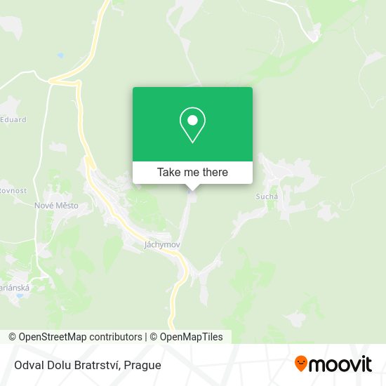 Odval Dolu Bratrství map