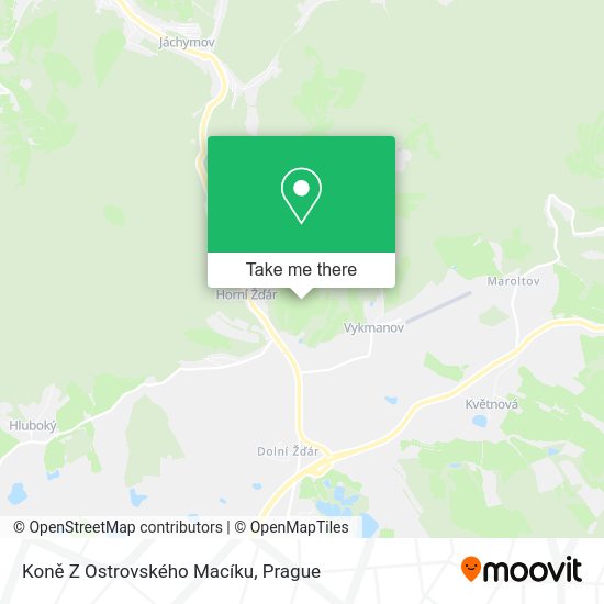Koně Z Ostrovského Macíku map