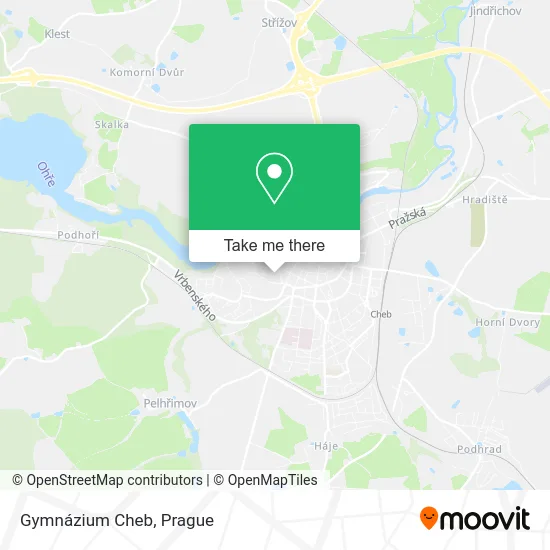 Карта Gymnázium Cheb