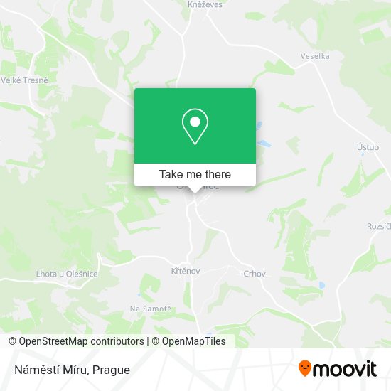 Náměstí Míru map