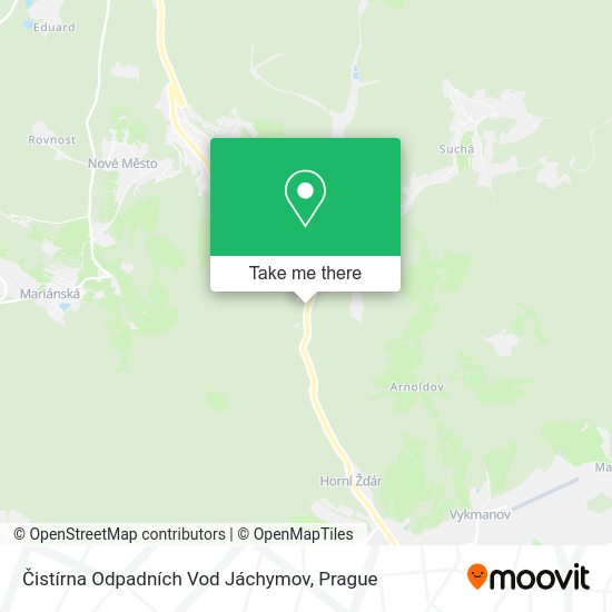 Čistírna Odpadních Vod Jáchymov map