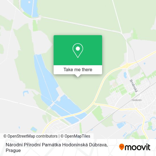 Národní Přírodní Památka Hodonínská Dúbrava map