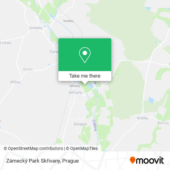 Zámecký Park Skřivany map