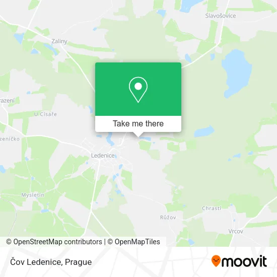 Карта Čov Ledenice