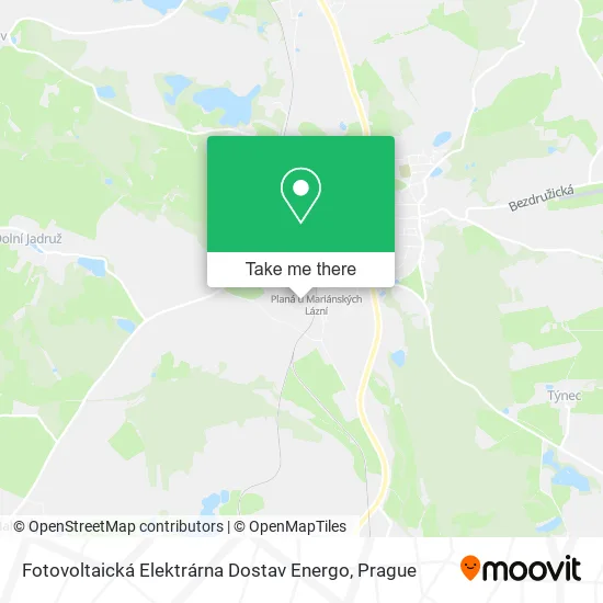 Карта Fotovoltaická Elektrárna Dostav Energo