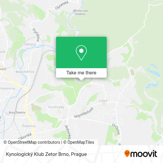 Kynologický Klub Zetor Brno map
