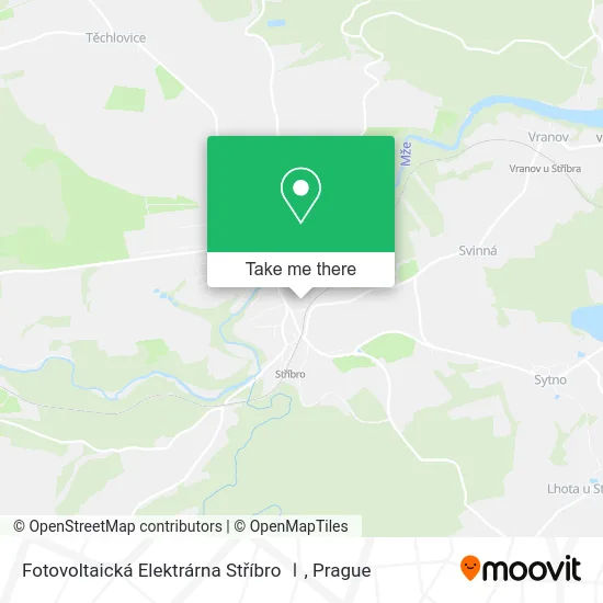 Карта Fotovoltaická Elektrárna Stříbro Ⅰ