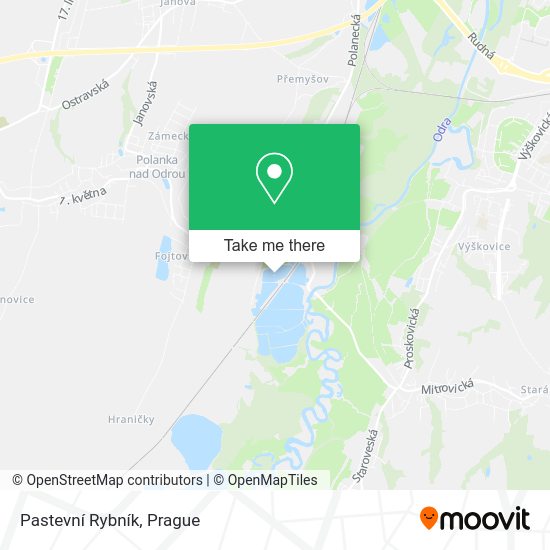 Pastevní Rybník map