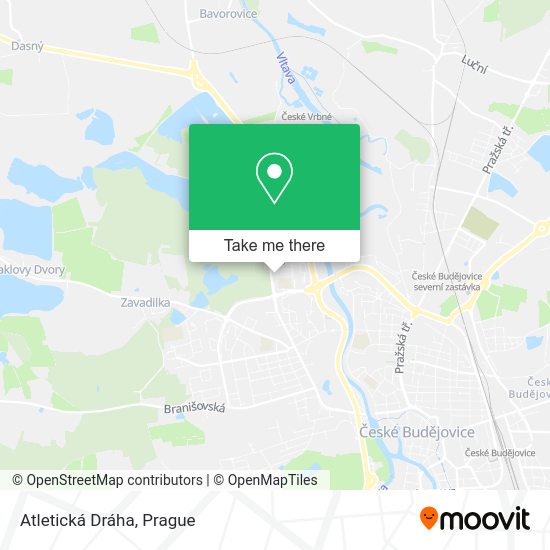 Atletická Dráha map