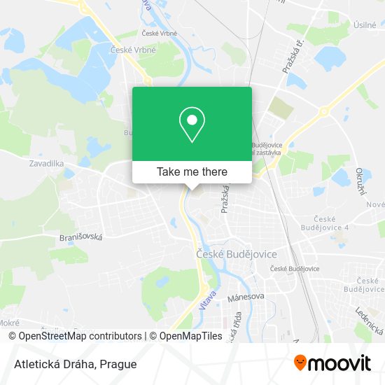 Atletická Dráha map