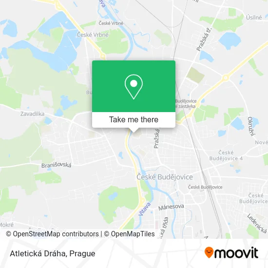 Карта Atletická Dráha