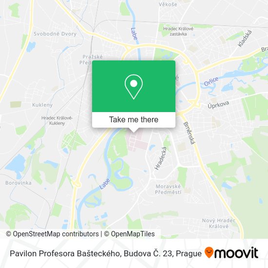 Pavilon Profesora Bašteckého, Budova Č. 23 map