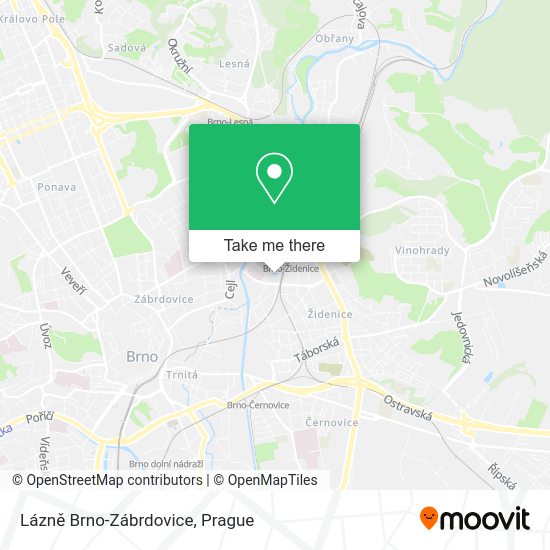 Lázně Brno-Zábrdovice map