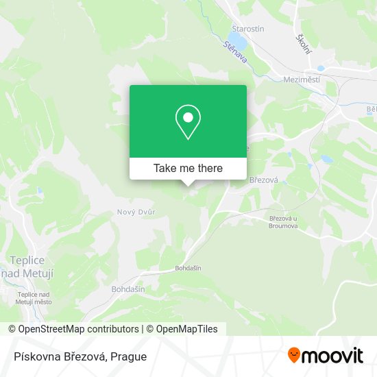Pískovna Březová map