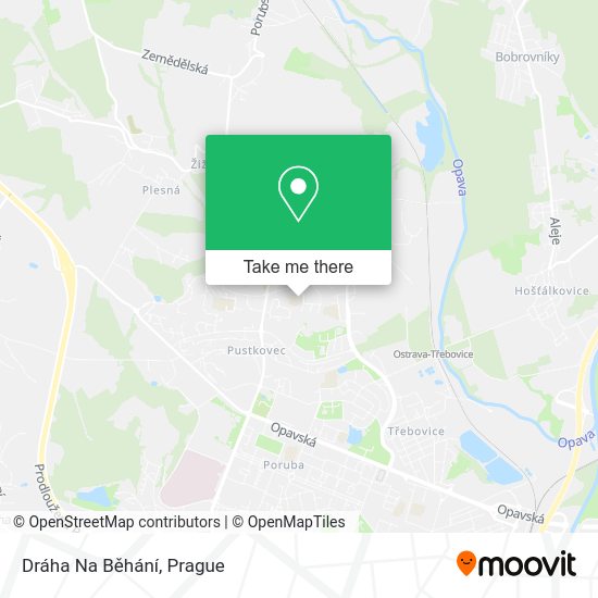 Dráha Na Běhání map