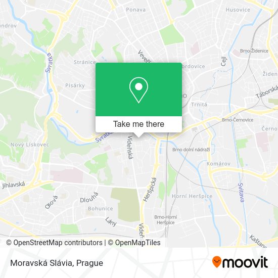 Moravská Slávia map