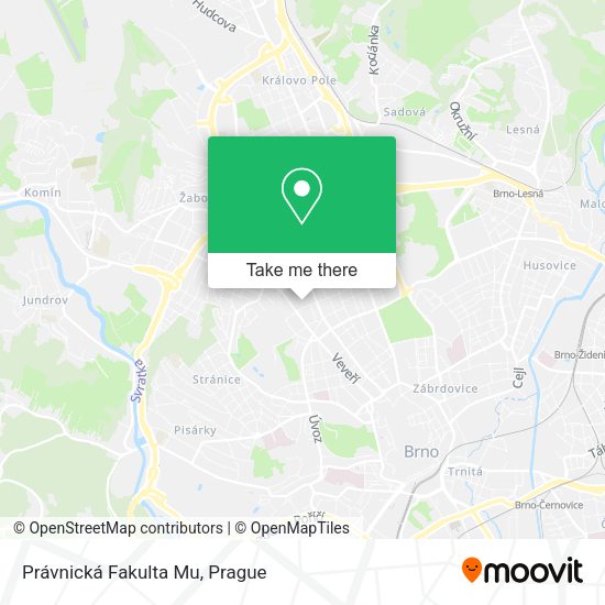 Карта Právnická Fakulta Mu