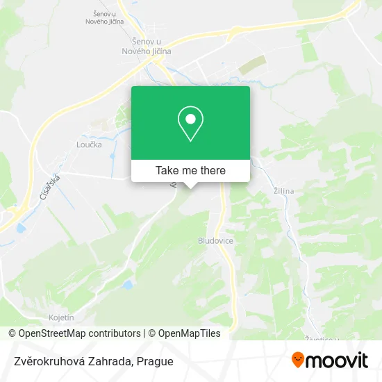 Карта Zvěrokruhová Zahrada