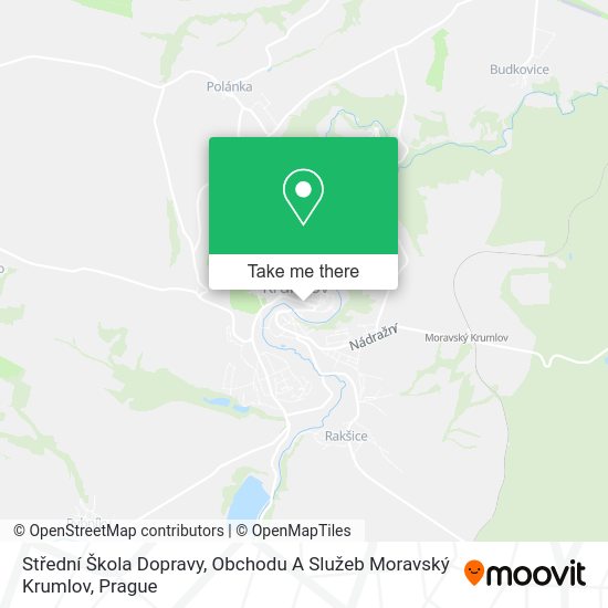 Střední Škola Dopravy, Obchodu A Služeb Moravský Krumlov map