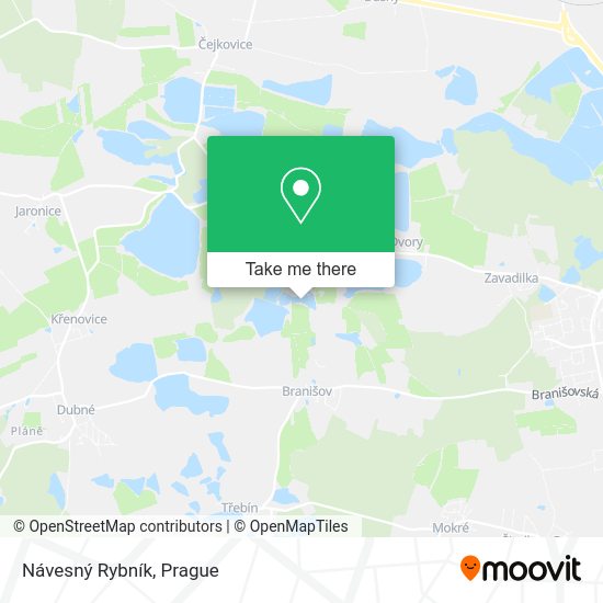 Návesný Rybník map