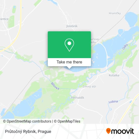 Průtočný Rybník map