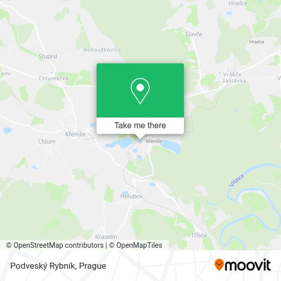 Podveský Rybník map