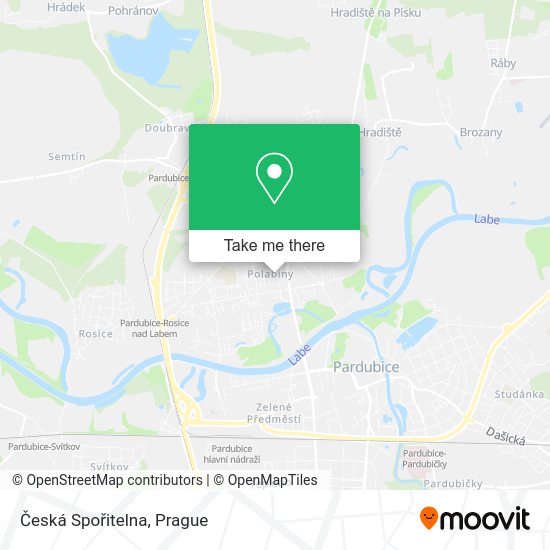 Česká Spořitelna map