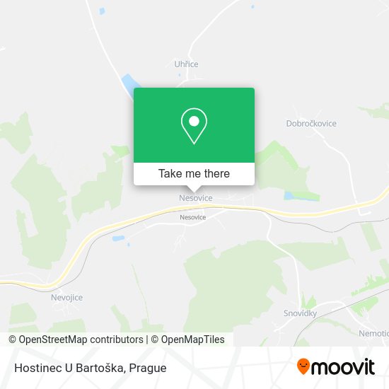 Hostinec U Bartoška map