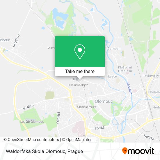 Waldorfská Škola Olomouc map