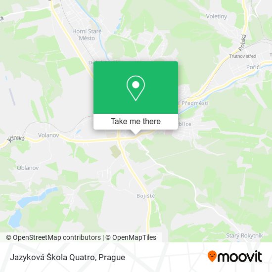 Jazyková Škola Quatro map