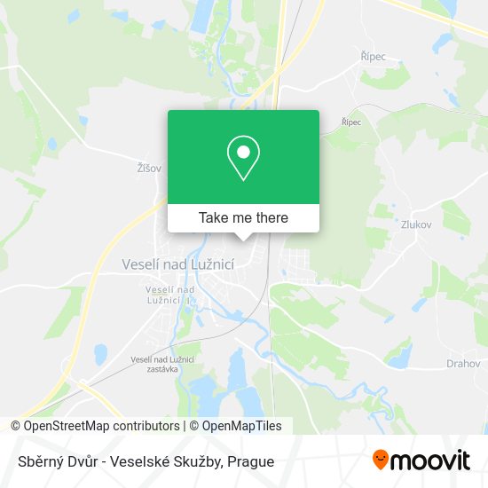 Sběrný Dvůr - Veselské Skužby map