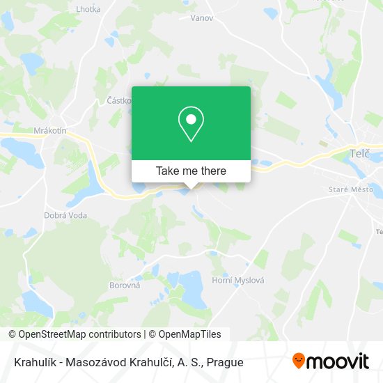 Krahulík - Masozávod Krahulčí, A. S. map