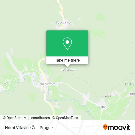 Horní Vltavice Žst map