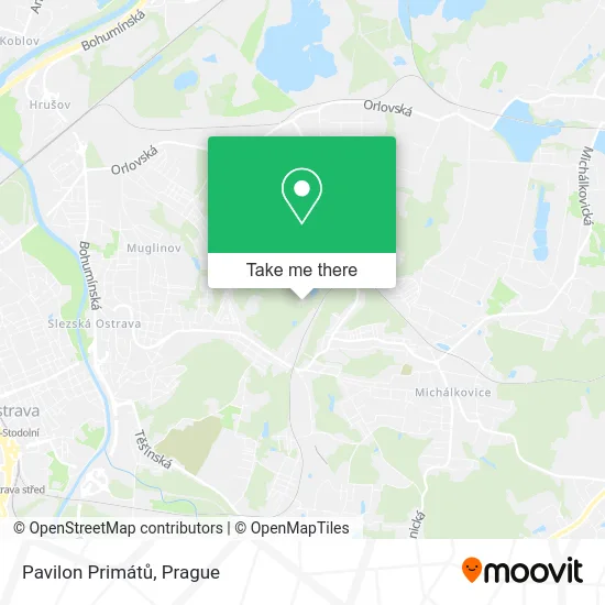 Карта Pavilon Primátů