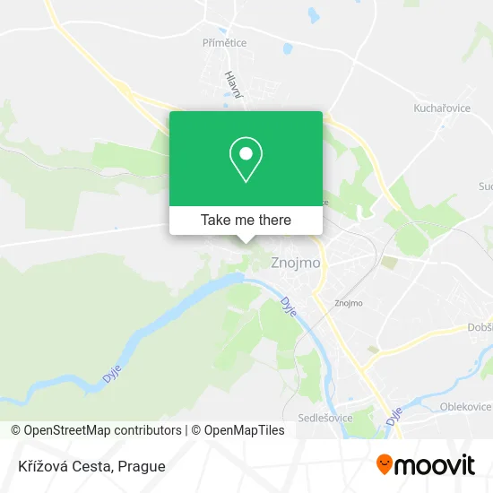 Křížová Cesta map