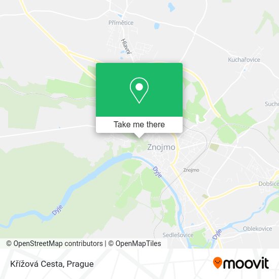 Křížová Cesta map