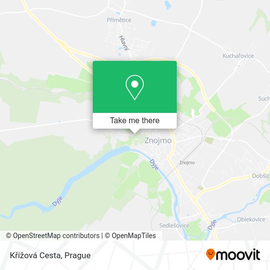 Křížová Cesta map