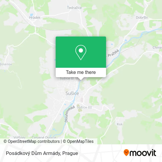 Карта Posádkový Dům Armády