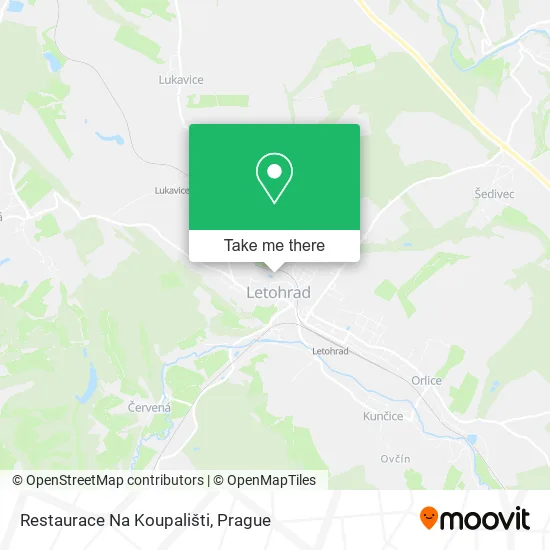 Карта Restaurace Na Koupališti
