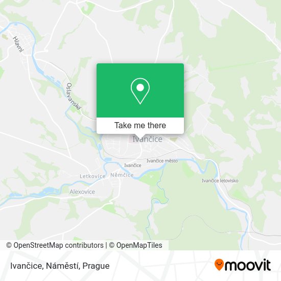 Ivančice, Náměstí map