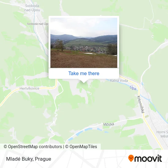 Карта Mladé Buky