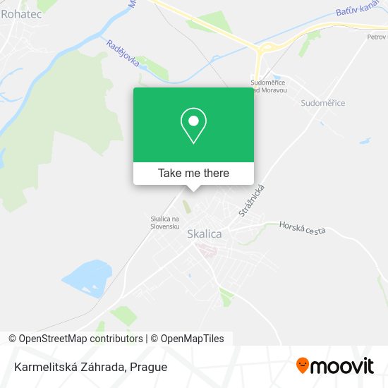 Karmelitská Záhrada map