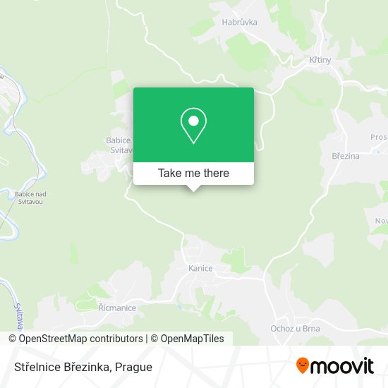 Střelnice Březinka map