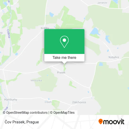 Карта Čov Prasek