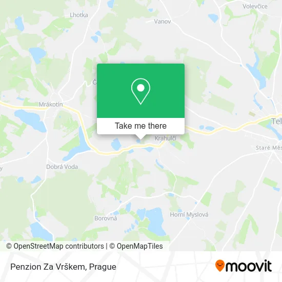 Карта Penzion Za Vrškem